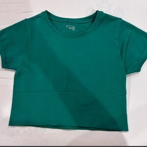 AERIE green cropped top WORN ONCE